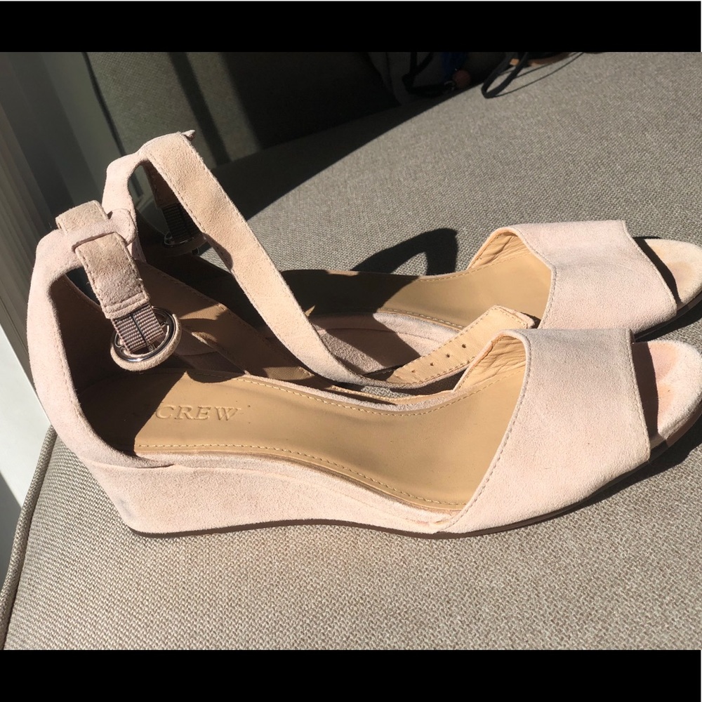 Jcrew pink wedges